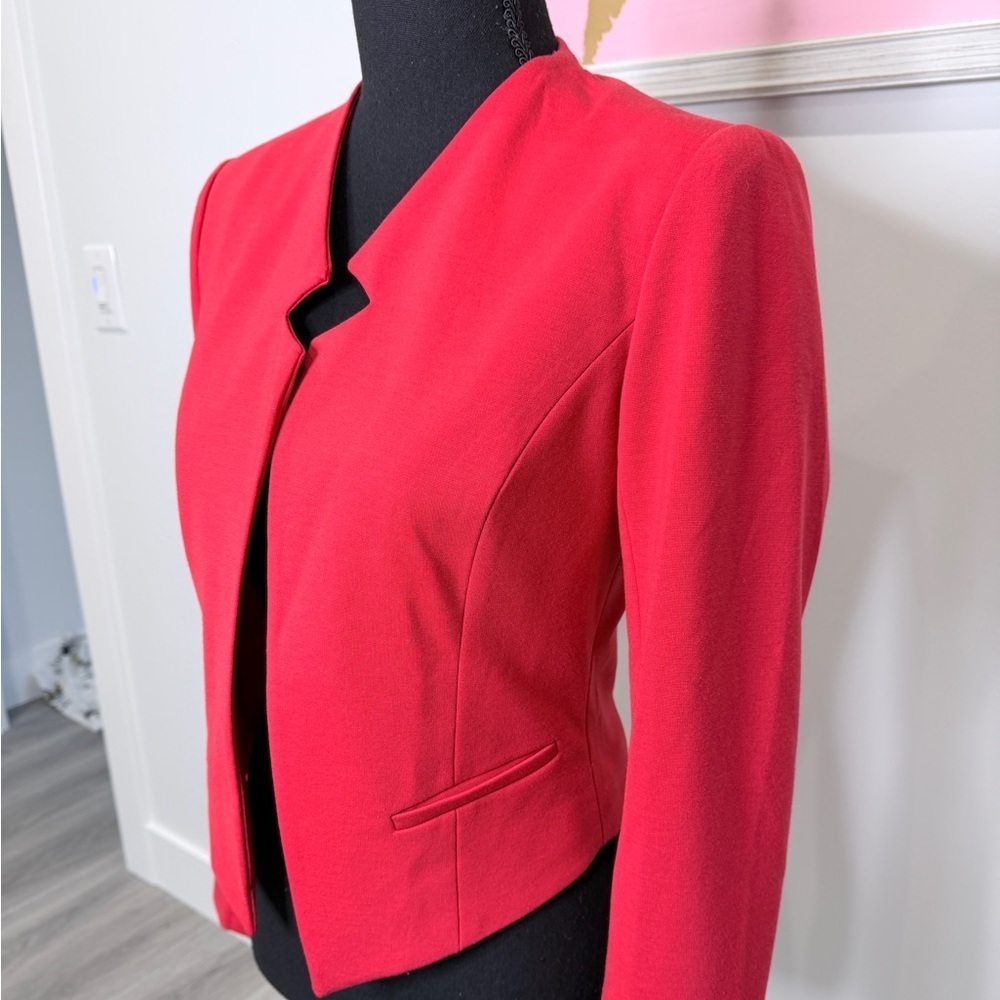 Forever 21 Red Cropped Blazer - Picture 4 of 6